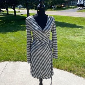 Old navy striped wrap dress